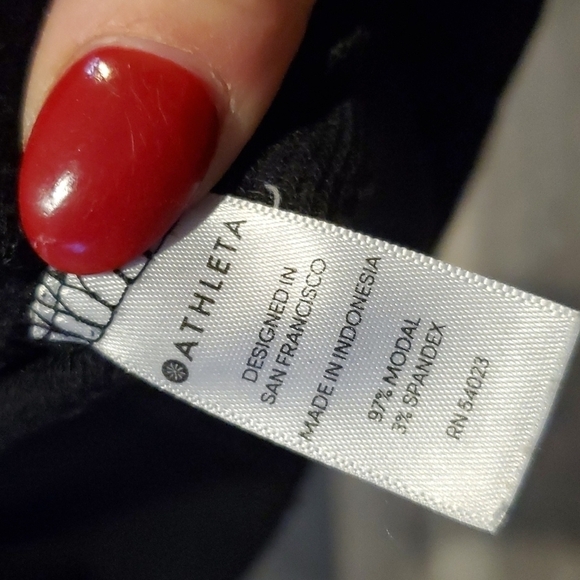 Athleta Modal Blend Knot front Longline Top size medium - Picture 5 of 7